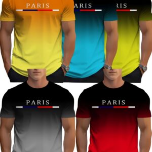 Men's Novelty T-shirt 5pcs Set