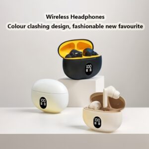 New Hot Selling TWS In-Ear Wireless Headphones, LED Battery Display, Ultra-Long Battery Life, HIFI Sound Quality, Lightweight and Portable, Comfortable Fit, Supports Fast Pairing, Compatible with Multiple Wireless Devices, Suitable for Sports, Office, Gaming, Leisure, Holiday/Gift/Halloween/Thanksgiving/Christmas