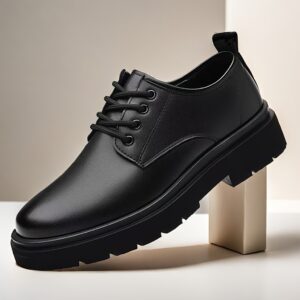 Spring and Autumn Season's Hot Selling Height-Increasing Men's Shoes, Versatile Youth Business Formal Leisure Breathable Low-Top Anti-Slip and Wear-Resistant Groom Shoes