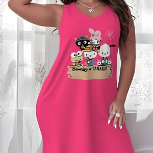 Women's plus size dress New Products Hot SaleA gathering of Sanrio family buddies clothing customization